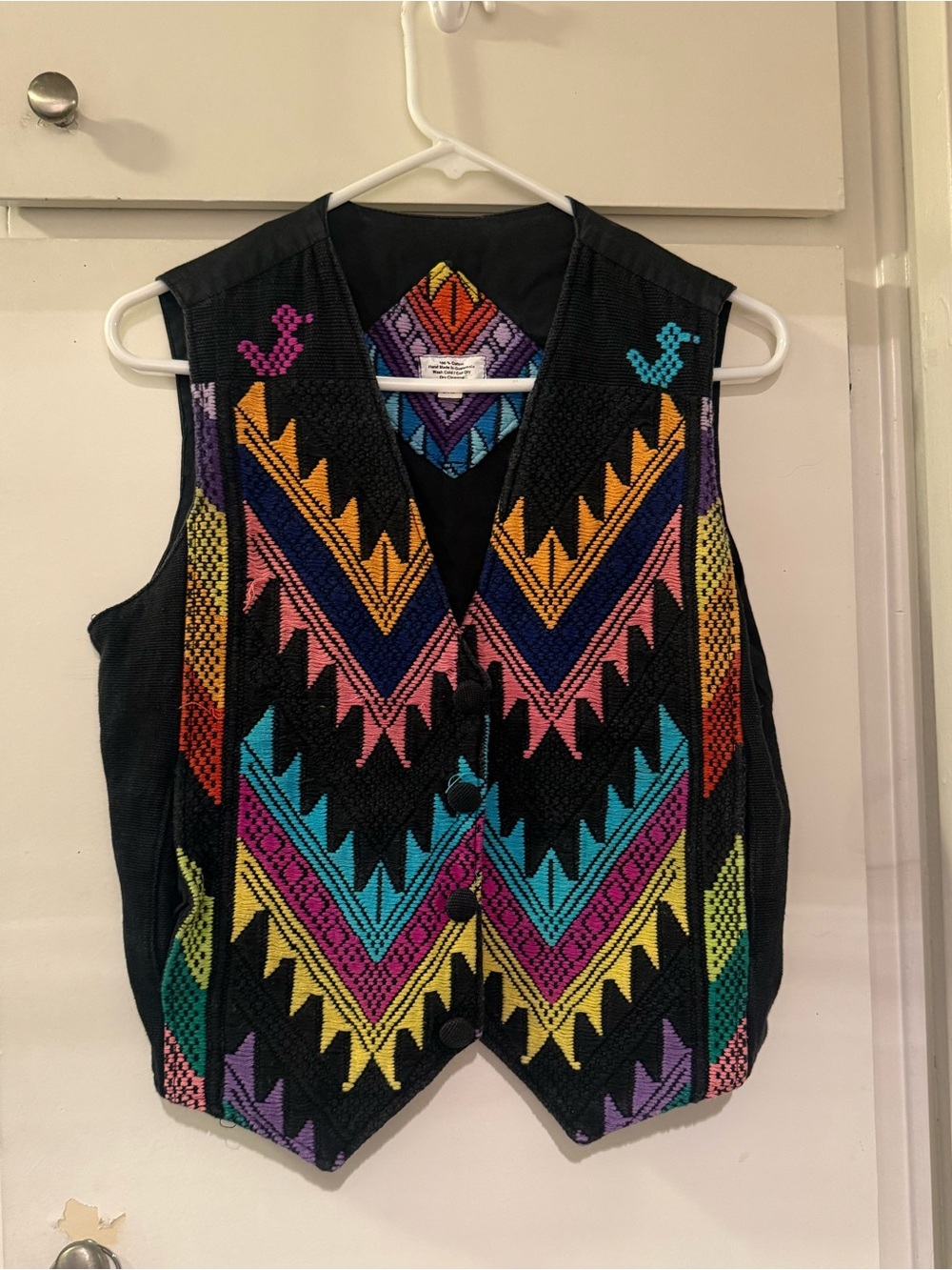 Vintage one hundred percent cotton rare boho deadstock Vest